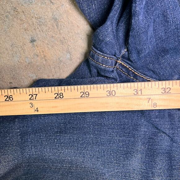 Levi's Signature Jeans Womens 32x29 Blue Dark Wash Bootcut Jeans - Picture 4 of 6